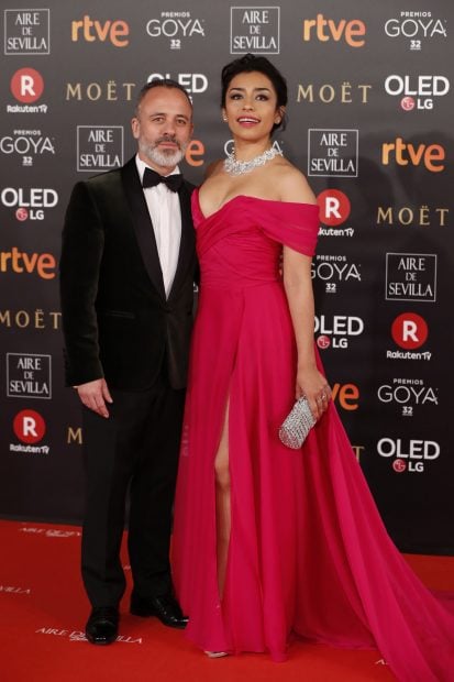 Adriana Paz y Javier Guti&eacute;rrez, en una alfombra roja de los Goya / Gtres