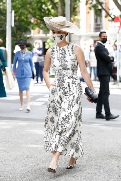 B&aacute;rbara Mirjan durante la boda de Carlos Fitz-James Stuart y Bel&eacute;n Corsini./Gtres