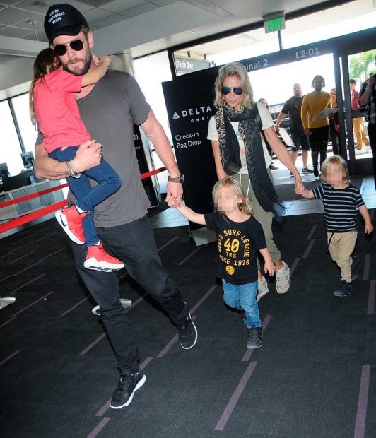 Elsa Pataky, Chris Hemsworth y sus tres hijos / Gtres