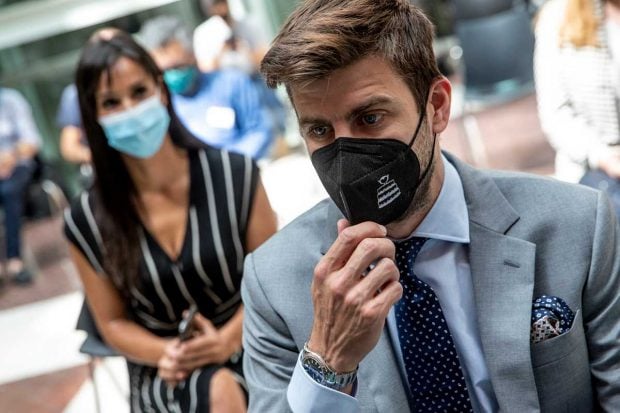 Gerard Pique, esta semana, en un acto de la Copa Davis 2021 / Gtres