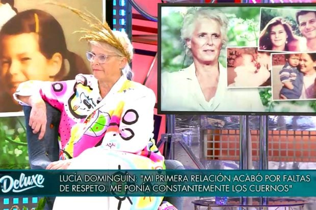 Luc&iacute;a Domingu&iacute;n en 'Viernes Deluxe'./Telecinco