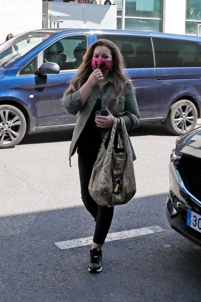Mar&iacute;a Jos&eacute; Campanario por las calles de Madrid./Gtres