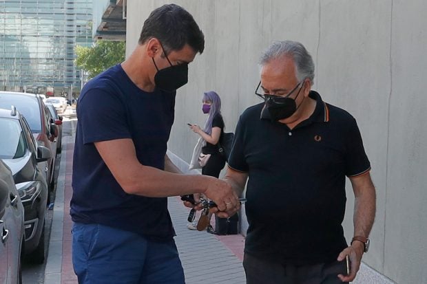 Jesul&iacute;n de Ubrique en Madrid para asistir a las grabaciones de 'El Desaf&iacute;o'./Gtres