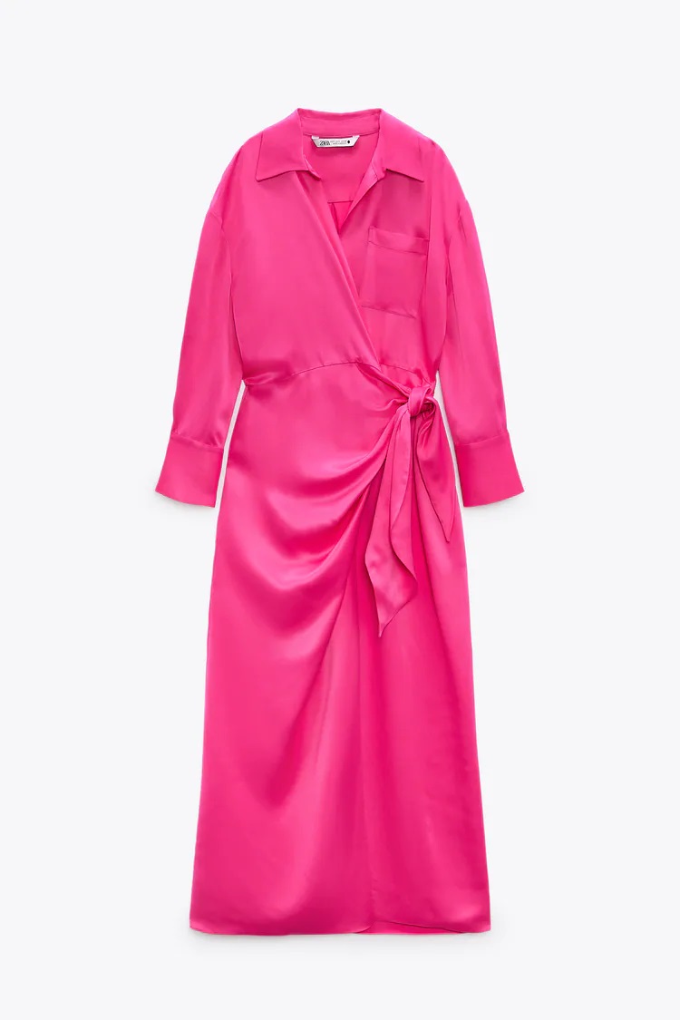 Zara tiene la versi&oacute;n low cost del famoso vestido rosa de Letizia