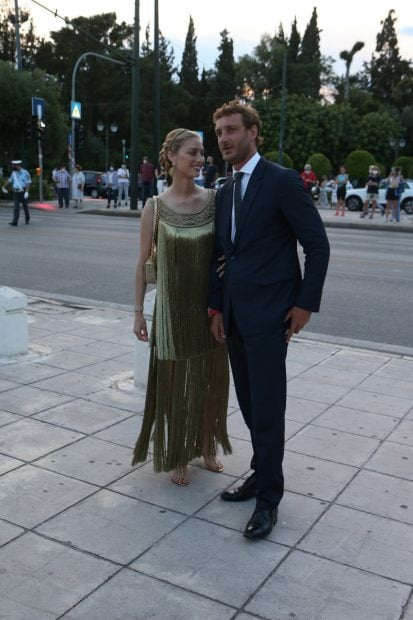 Beatrice Borromeo ha deslumbrado con un vestido de flecos de Dior./Gtres