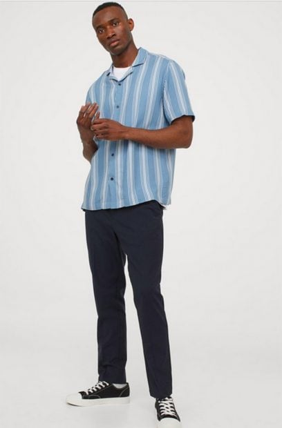 Camisa de rayas de H&M./H&M