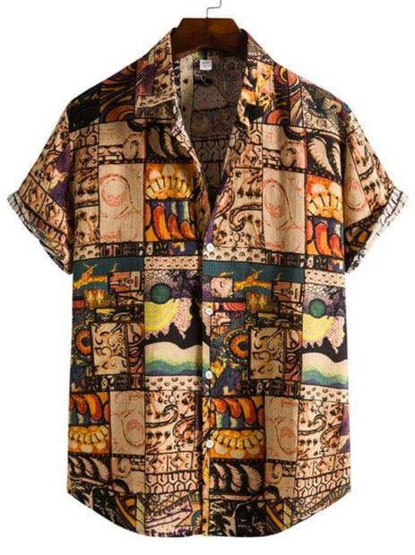 Camisa estampada de Shein./Shein