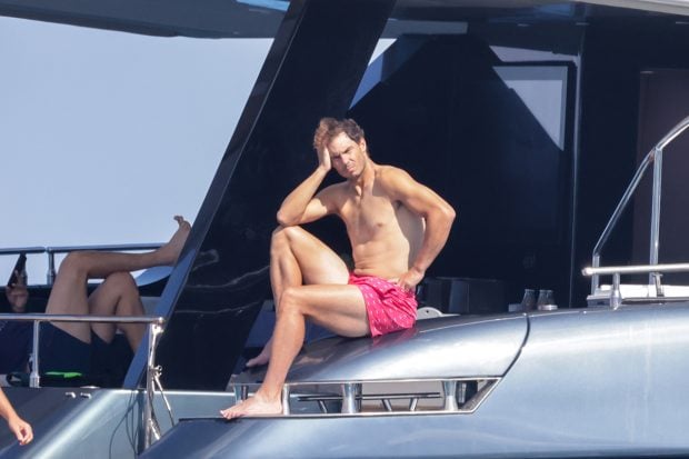 Rafa Nadal disfrutando de unas vacaciones en Ibiza./Gtres