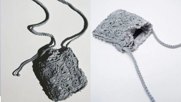 Bandolera mini crochet de Zara