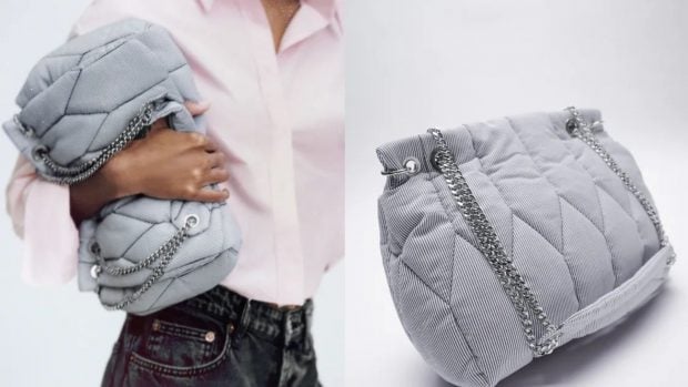Bolso de hombro acolchado de Zara