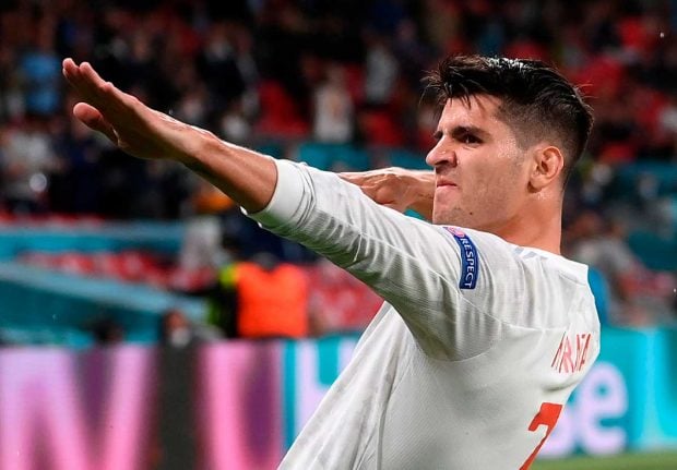 Morata celebra su gol ante Italia / Gtres