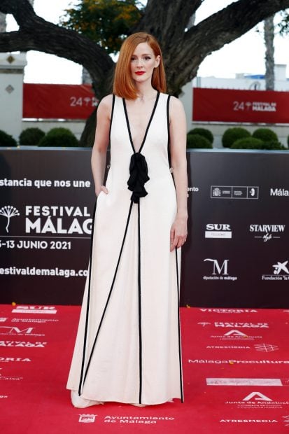 Ana Polvorosa en el 'photocall' del Festival de M&aacute;laga 2021./Gtres
