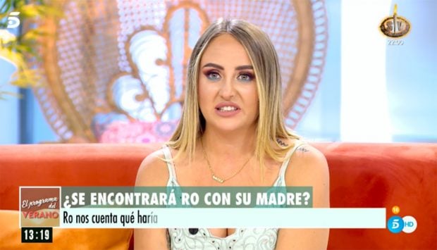 Roc&iacute;o Flores habla sobre el debut de su madre en 'S&aacute;lvame'./Telecinco