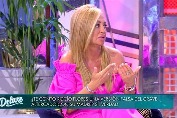 Bel&eacute;n Esteban ha contado detalles de la conversaci&oacute;n que tuvo con Roci&iacute;to en 'Viernes Deluxe'./Telecinco