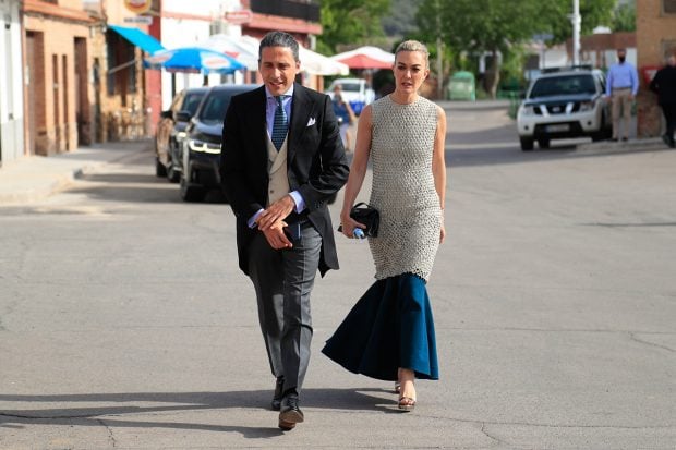 Marta Ortega y Carlos Torretta en la boda de Felipe Cortina y Amelia Mill&aacute;n./Gtres