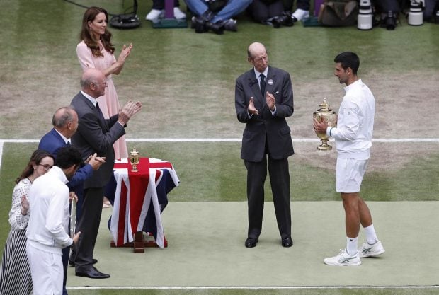 Kate Middleton y Guillermo de Inglaterra, en la final de Wimbledon 2021 / Gtres