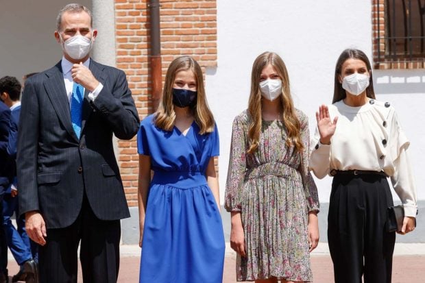 reina letizia, rey felipe, princesa leonor, infanta sofia