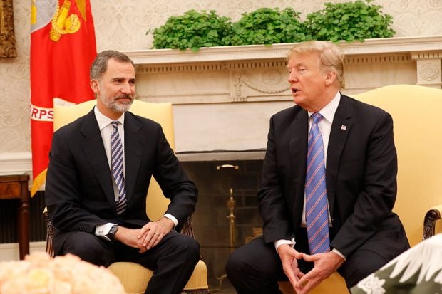 Rey Felipe VI, Donald Trump