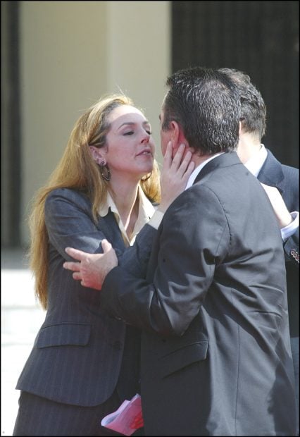 Roc&iacute;o Carrasco y Jos&eacute; Ortega Cano durante la inauguraci&oacute;n del auditorio 'Roc&iacute;o Jurado' en Sevilla en 2006./Gtres