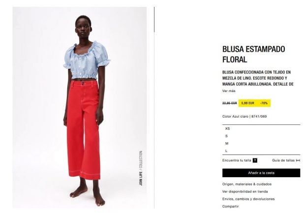 Las prendas de Zara con un 70% de descuento que debes comprar antes de que se acaben