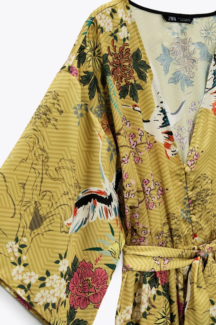 Zara te convierte en una geisha con un kimono vestido sostenible y simb&oacute;lico 