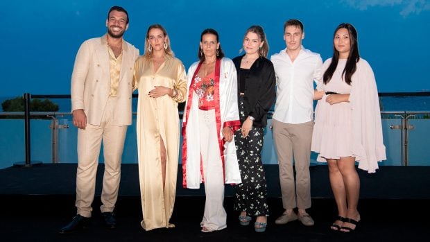 Estefan&iacute;a de M&oacute;naco, Maxime Giaccardi, Pauline Ducruet, Camille Gottlieb, Louis Ducruet y Marie Ducruet