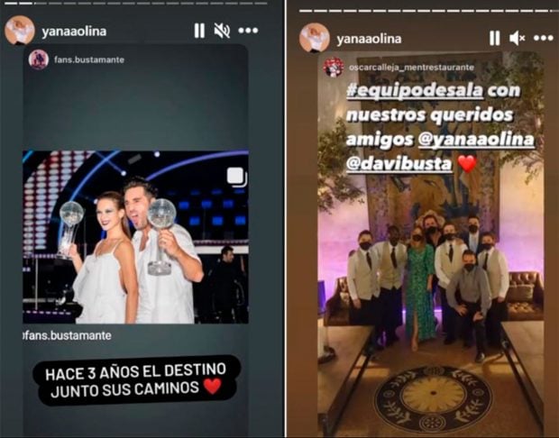 Yana Olina presume de amor con David Bustamante / Instagram