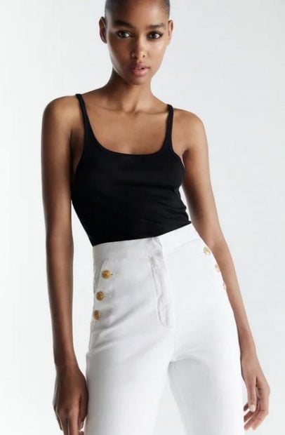 3 pantalones de tiro alto de Zara para esconder barriga