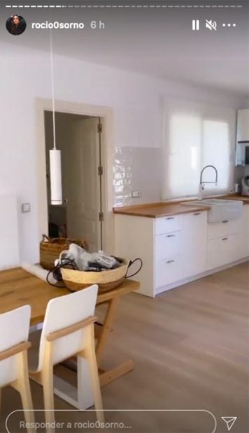 Cocina de la vivienda de Roc&iacute;o Osorno./Instagram @Rocio0sorno
