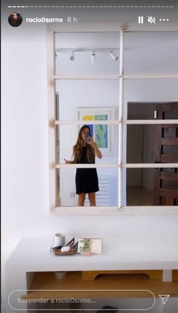 La 'influencer' muestra uno de los espejos de la casa./Instagram @Rocio0sorno