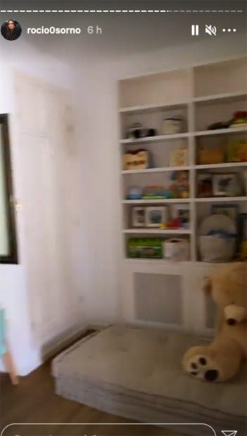 Parte de la habitacion de juegos./Instagram @Rocio0sorno