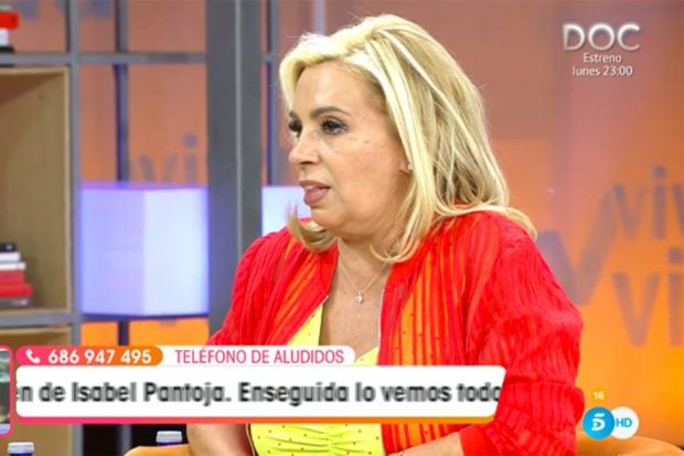 Carmen Borrego ha dado su opini&oacute;n en 'Viva la Vida' sobre la entrevista de Olga Moreno./Telecinco