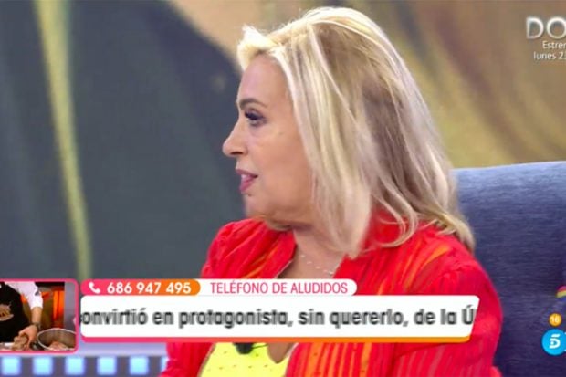 Carmen Borrego ha acudido este s&aacute;bado a 'Viva la Vida'./Telecinco
