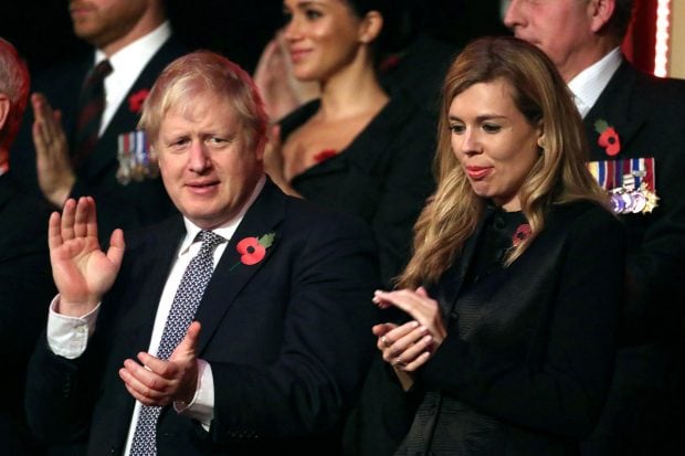 Boris Johnson y Carrie Symonds en una imagen de archivo./Gtres