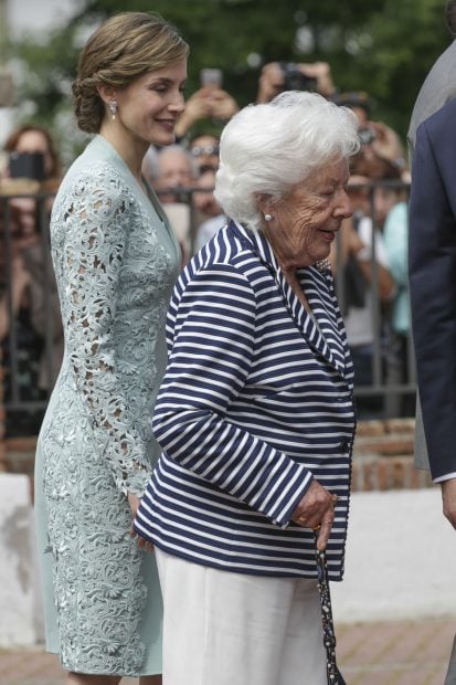 La reina Letizia y su abuela paterna, Menchu en una imagen de archivo./Gtres