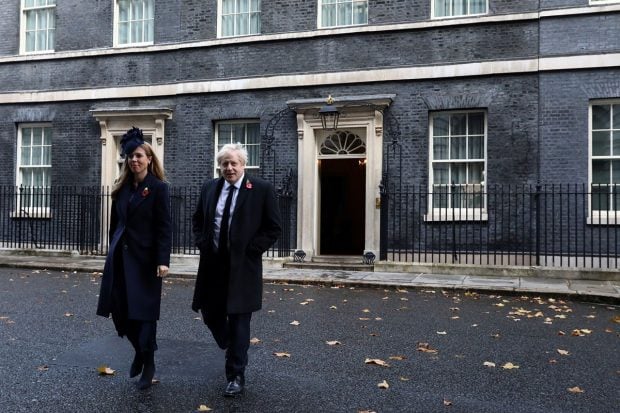 Boris Johnson y Carrie Symonds en una imagen de archivo./Gtres