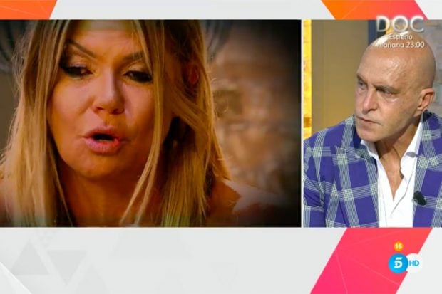 Kiko Matamoros escucha atentamente lo que dijo el s&aacute;bado Makoke sobre &eacute;l./Telecinco