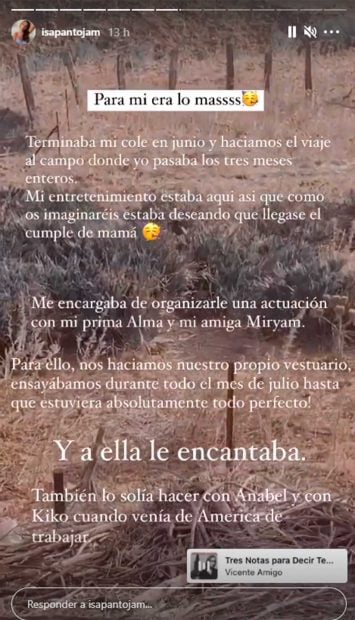 Isa P se puso nost&aacute;lgica recordando el cumplea&ntilde;os de su madre / Instagra