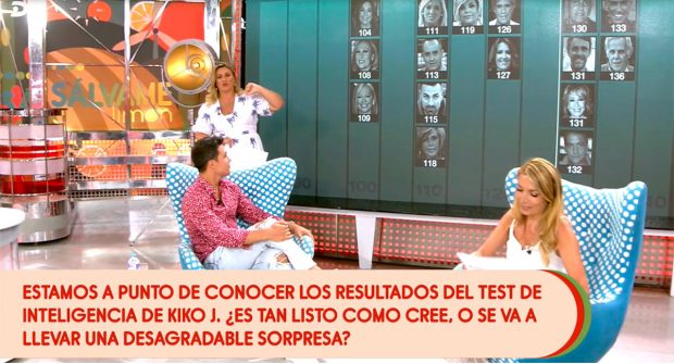 El resultado del test de inteligencia de los colaboradores de 'S&aacute;lvame' / Telecinco
