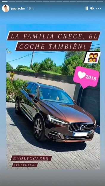 As&iacute; es el nuevo coche de Paula Echevarr&iacute;a / Instagram: @paueche
