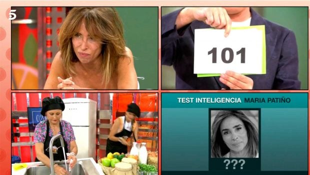 Kiko Hern&aacute;ndez muestra los 101 puntos de coeficiente intelectual de Mar&iacute;a Pati&ntilde;o / Telecinco