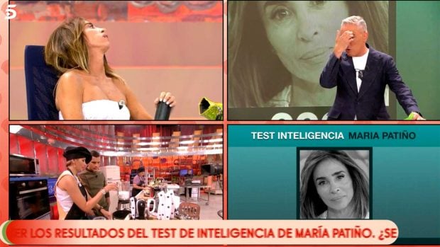 Mar&iacute;a Pati&ntilde;o, nerviosa antes de conocer su coeficiente intelectual/ Mediaset