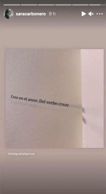 Mensaje de Sara Carbonero en Instagram./Instagram @saracarbonero