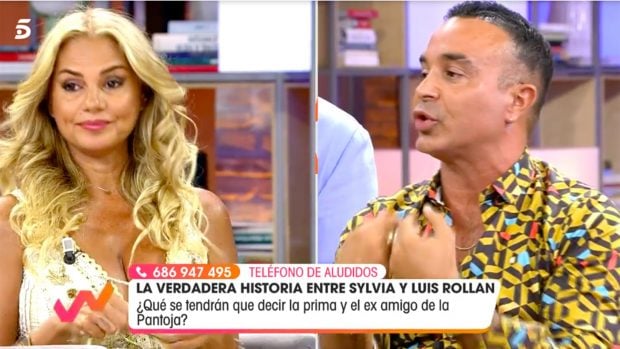 Sylvia Pantoja y Luis Rollán en 'Viva la Vida'./Telecinco
