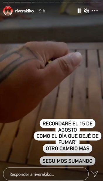As&iacute; se ha despedido Kiko Rivera del tabaco / Instagram