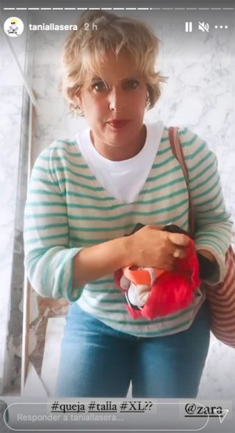 Tania Llasera ha hablado sobre las tallas de Zara en Instagram./Instagram @taniallasera