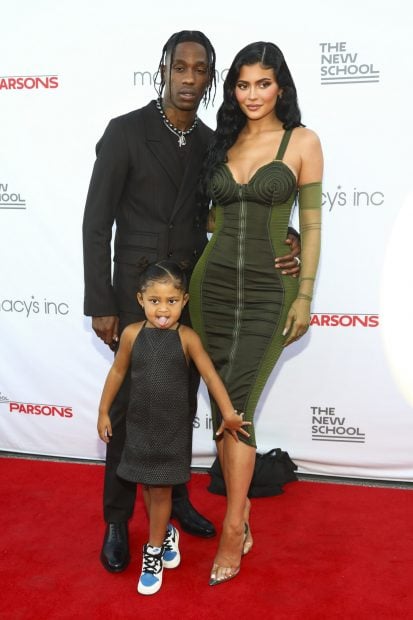 Travis Scott, Kylie Jenner y Stormi en una imagen de archivo./Gtres