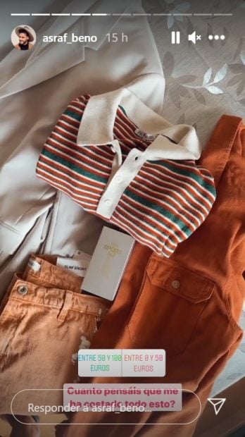 Asraf Beno ha comprado algunas cosas en las rebajas de agosto / Instagram: @asraf_beno