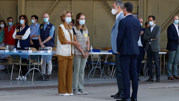 El Rey Felipe VI durante su visita a la Base A&eacute;rea de Torrej&oacute;n de Ardoz./Gtres