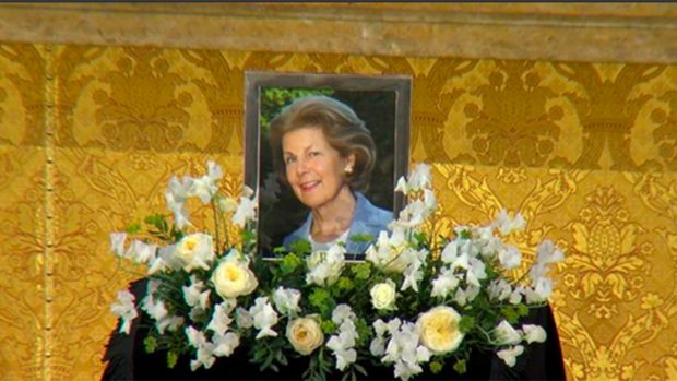 Una fotograf&iacute;a de Marie Liechtenstein ha estado presente en el entierro de Estado./Volksblatt.it